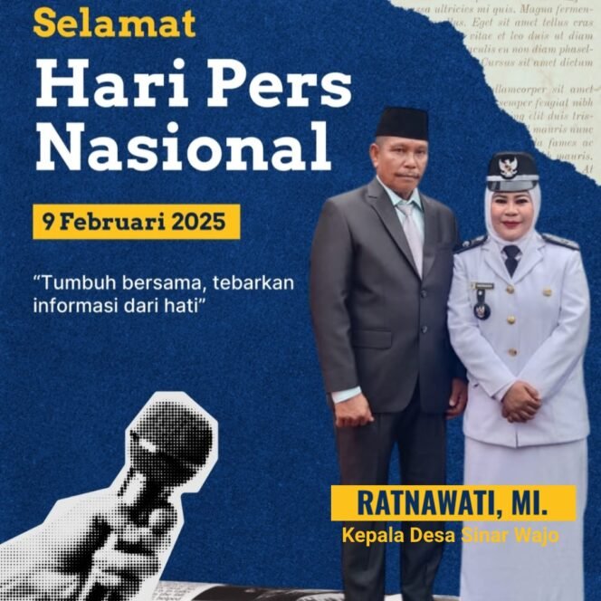 
					Kades Sinar Wajo Ucapkan Selamat Hari Pers Nasional ke-79: Pers Mitra Strategis Bangun Demokrasi