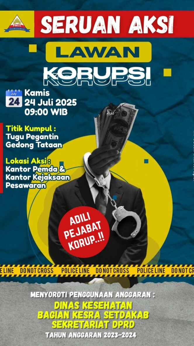 
					FOKAL Serukan Aksi Damai Terkait Dugaan Penyimpangan Anggaran di Pesawaran