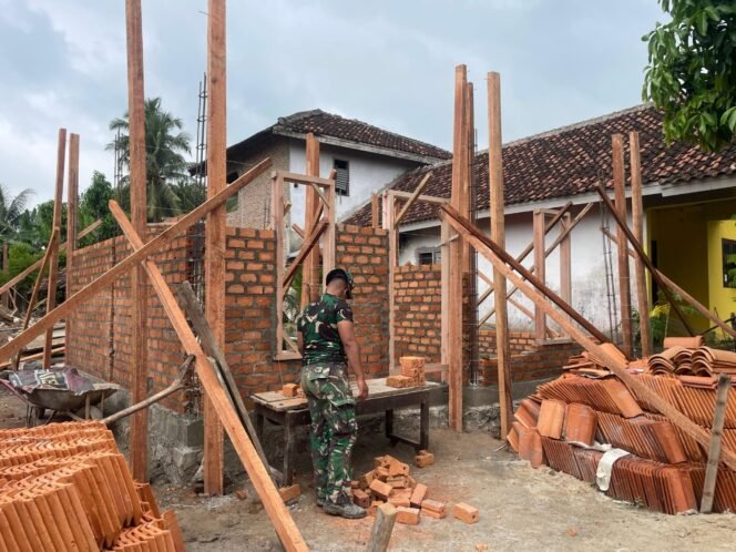 
					RTLH TMMD di Tanjung Rejo Masuk Tahap Dinding, Progres Talud dan Rabat Beton Terus Bertambah